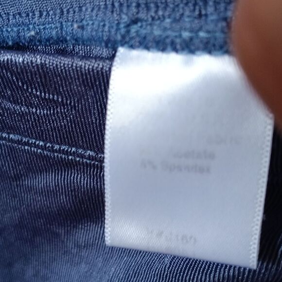 Coldwater Creek Blue Grey Knit Wide Leg Pants - Picture 3 of 3